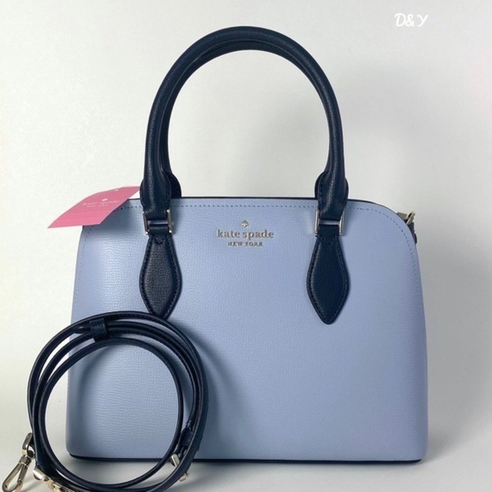 Kate Spade Darcy Small Satchel Bag  in Colorblock Pale Hydrangia Multi - Picture 1 of 12